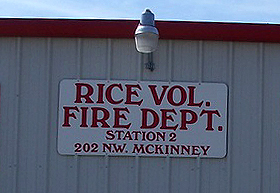 Rice Volunteer Fire Department, Station 2
