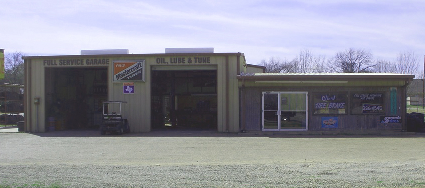 Full service garage, oil, lube and tune