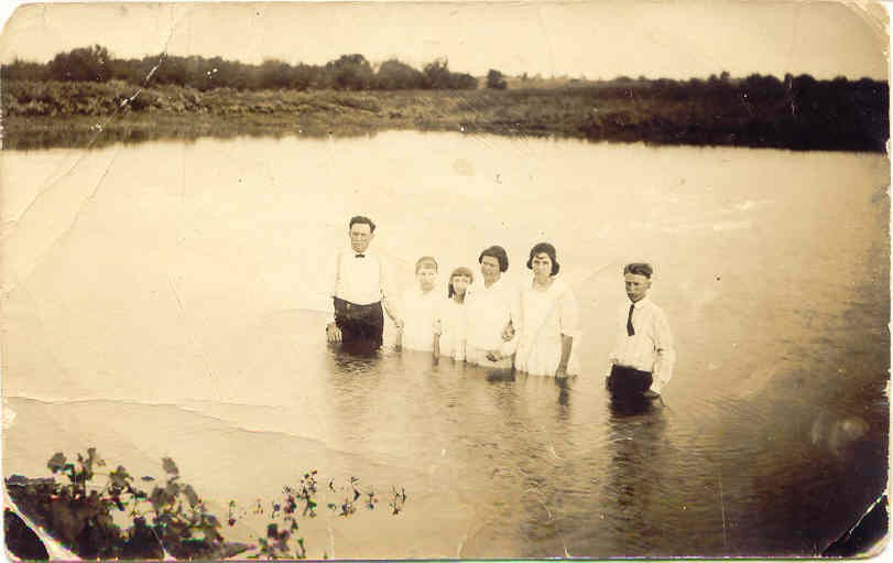 A river baptism